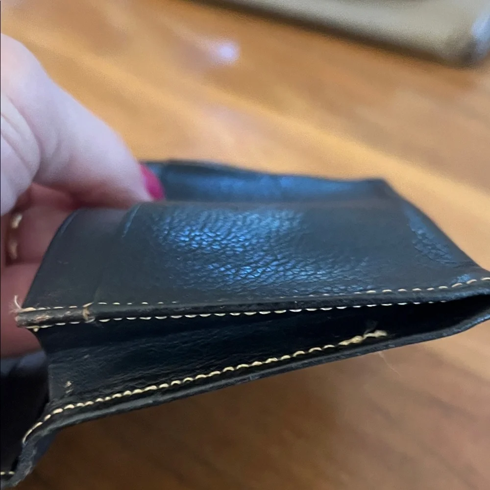 Dior Black and Brown Leather Wallet